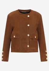 Suede Leather Blazer