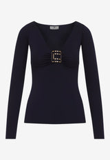 Long-Sleeved Fitted Top