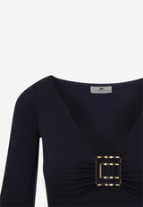 Long-Sleeved Fitted Top