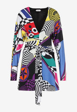 Teatro All-Over Print Mini Dress