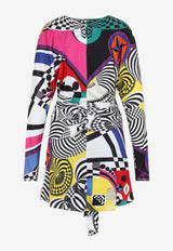 Teatro All-Over Print Mini Dress