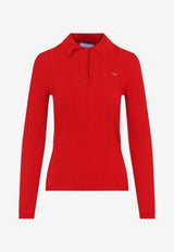 Long-Sleeved Logo Polo T-shirt