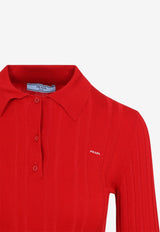 Long-Sleeved Logo Polo T-shirt
