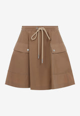 Flared Mini Cargo Skirt