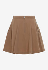 Flared Mini Cargo Skirt