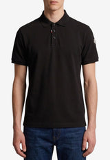 Moncler Embroidered Polo T-shirt Black L20918A00017-89A16-999