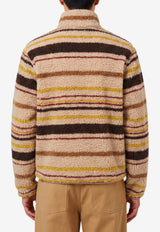 Moncler Teddy-Effect Stripe Zip Cardigan Multicolor L20918G00035-89BG9-F03