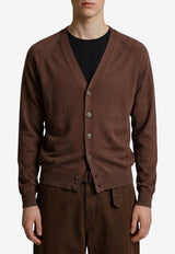 Lemaire Knit Buttoned Cardigan Brown PO0052M-LK1063-BR310