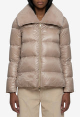 Herno Zip-Up Down Jacket Beige PI001923D-12170Z-1985