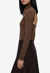 Lemaire Ballerina Scarf Top Brown TS0053-LJ1070-BR423