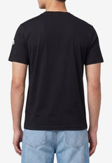 Moncler Logo Patch Crewneck T-shirt Black L20918C00045-89B8Y-999