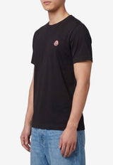 Moncler Logo Patch Crewneck T-shirt Black L20918C00045-89B8Y-999
