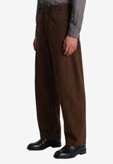 Lemaire Twisted Belted Pants Brown PA326-LD1077-BR512
