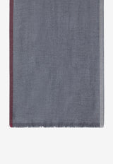 Brunello Cucinelli Wool Knit Scarf Gray MSC665ORWO/T_CUCIN-CJS88