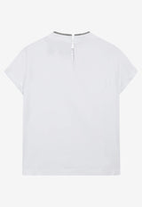 Brunello Cucinelli Pendant Crewneck T-shirt White M0T18BD200CO/T_CUCIN-C159
