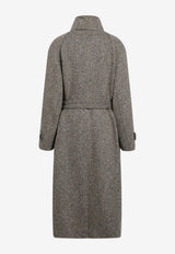 Brunello Cucinelli Sparkling Two-Tone Coat Brown MG5669766WO/T_CUCIN-C005
