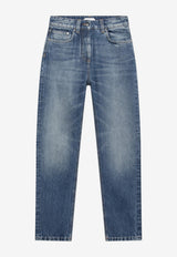 Versace High-Waisted Faded Jeans Light Blue 10251021A19189/T_VERSA-1D190