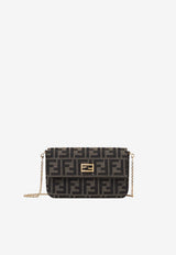 Fendi Tube FF Jacquard Chain Clutch Brown 8M0600B1JY/T_FENDI-F0VAT