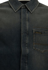 Golden Goose DB Casual Denim Shirt Blue GMP02757P00265450100_9b8a146a-b9e1-47ff-b2cf-6640274132bb