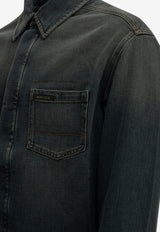 Golden Goose DB Casual Denim Shirt Blue GMP02757P00265450100_9b8a146a-b9e1-47ff-b2cf-6640274132bb