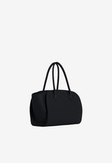 The Row Marlo 12 Hammered Leather Shoulder Bag Black W1802-L133-BAS