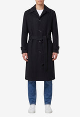 Lardini Belted Wool Coat Black AC23009-ACSP67642-999
