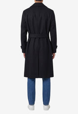 Lardini Belted Wool Coat Black AC23009-ACSP67642-999