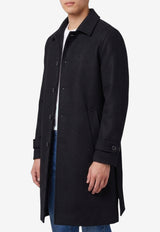 Lardini Belted Wool Coat Black AC23009-ACSP67642-999
