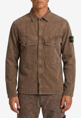 Stone Island Patched Buttoned Shirt Brown L2S151200029-S0446-V0062