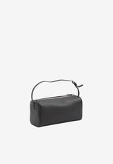 The Row 90s Leather Top Handle Bag Black W1281-L97-BLPL