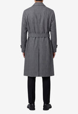 Lardini Single-Breasted Wool Belted Coat Gray AC23009-ACIF67438-990GR