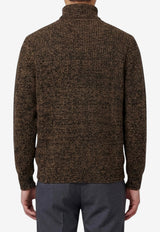 Lemaire Wool High-Neck Sweater Brown PO0054-LK1029-MU407