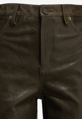 Golden Goose DB Melany Fitted Leather Pants Green GWP01882P00265936110_592bd4e4-d4a2-4990-86b0-8dc011f37fcb