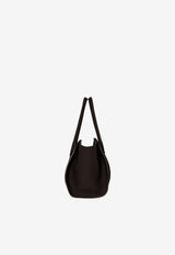 The Row Marlo 12 Hammered Leather Shoulder Bag Brown W1802-L133-WLSHS