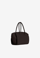 The Row Marlo 12 Hammered Leather Shoulder Bag Brown W1802-L133-WLSHS