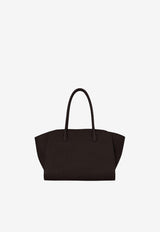 The Row Marlo 12 Hammered Leather Shoulder Bag Brown W1802-L133-WLSHS