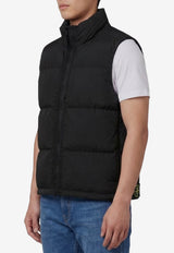 Stone Island Padded Zip-Up Vest Black L2S15G100004-S0483-V0029