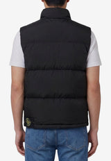 Stone Island Padded Zip-Up Vest Black L2S15G100004-S0483-V0029