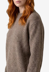 The Row Pato Knitted Cashmere Sweater Brown R001268-Y1032-GTP