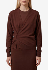 Lemaire Twisted Wool Blend Cardigan Brown PO0052-LK1063-RE401
