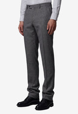 Lardini Straight-Leg Tailored Pants Gray ACBREST-ACIF67438-990GR