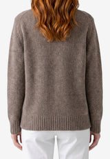 The Row Plira High-Neck Cashmere Sweater Gray R000629-Y1032-GTP