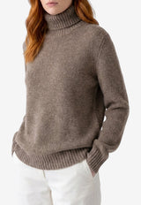 The Row Plira High-Neck Cashmere Sweater Gray R000629-Y1032-GTP