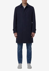 Lardini Single-Breasted Wool Coat Blue CN23223-CN65603-850NE