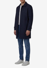 Lardini Single-Breasted Wool Coat Blue CN23223-CN65603-850NE