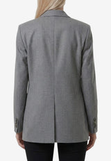 Tagliatore Jasmine Double-Breasted Buttoned Jacket Gray JJASMINE10B-520038-G1238