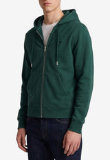AMI PARIS Ami De Coeur Zip-Up Hoodie Green HSW765-730-A258