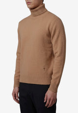AMI PARIS Ami De Coeur Turtleneck Sweater Beige HKS833-005-280