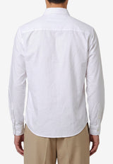 AMI PARIS Ami De Coeur Long-Sleeved Shirt White BFUSH063-CO0031-168