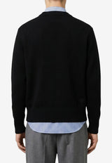 AMI PARIS Tonal Ami De Coeur Sweater Black HKS832-005-001